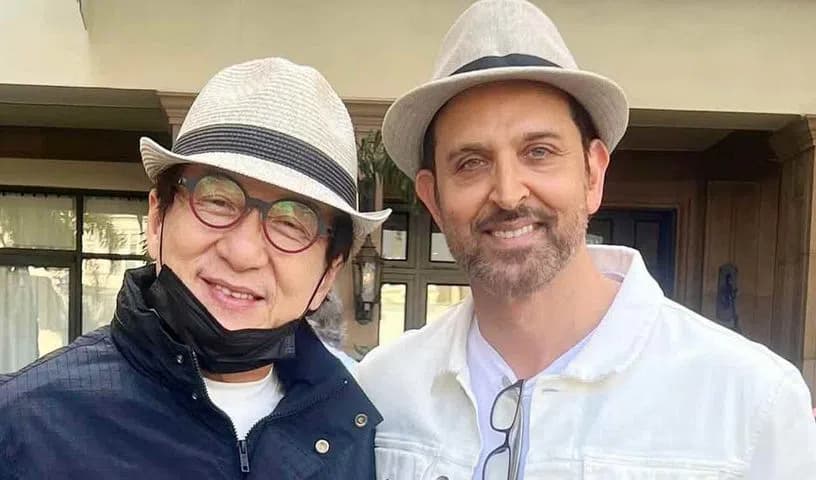 Hrithik Roshan Meets Jackie Chan: “My Broken Bones Look Up to Your Broken Bones”