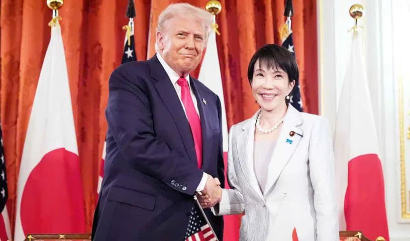 Trump praises Japan's first female Prime Minister Takaichi! 