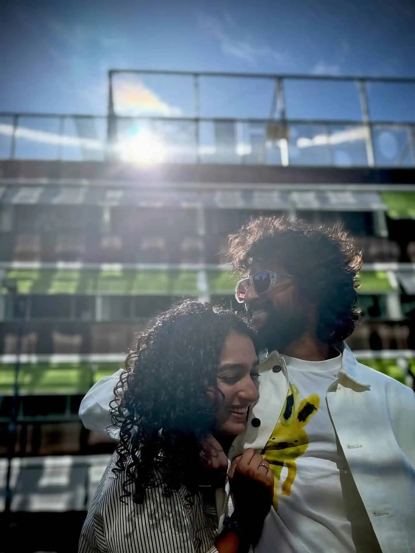 No drama, no poses — just love! Nani and Anjana’s sweet anniversary moment!