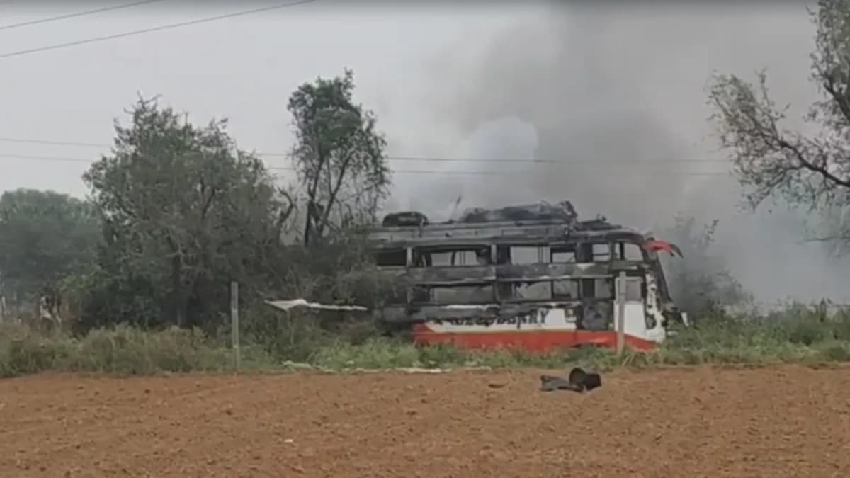 Another Private Bus Catches Fire – 3 Charred to Death, 10 Injured in Rajasthan