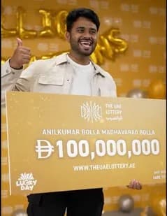 Telugu Man Wins ₹240 Crore Jackpot in UAE Lottery — A Life-Changing Moment for Anil Kumar Bolla