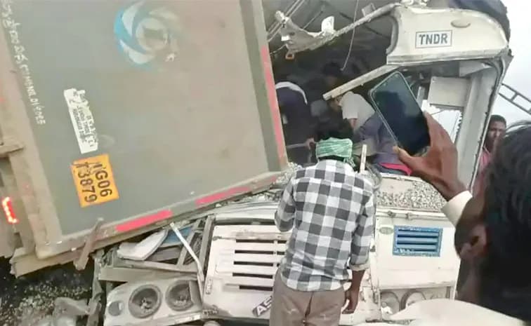 RTC Bus Collides with Tipper in Ranga Reddy District