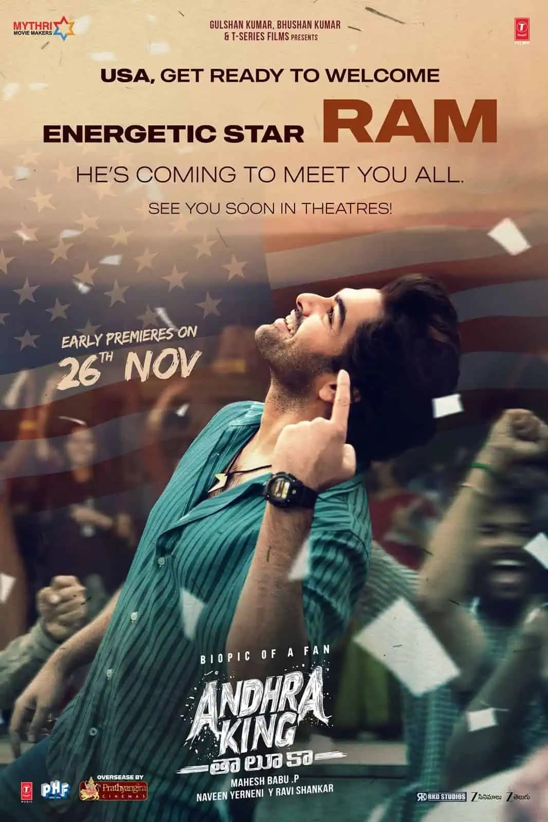 Andhra King Taluka to Premiere Two Days Early in the USA — Ram Pothineni All Set for His First Overseas Promotions!