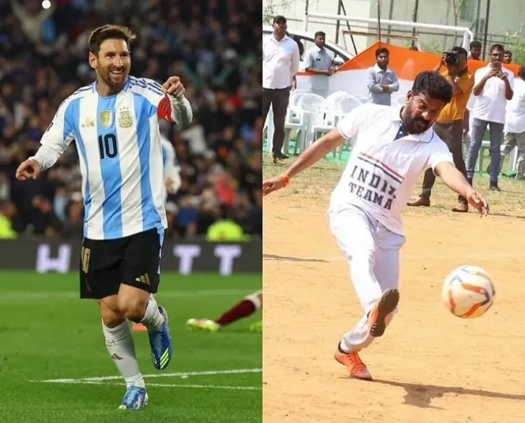 Messi Match in Hyderabad… CM Revanth Steps Into the Ground!