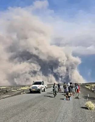 Volcano Erupts in Ethiopia After 10,000 Years… Concerns Rise in Aviation Sector