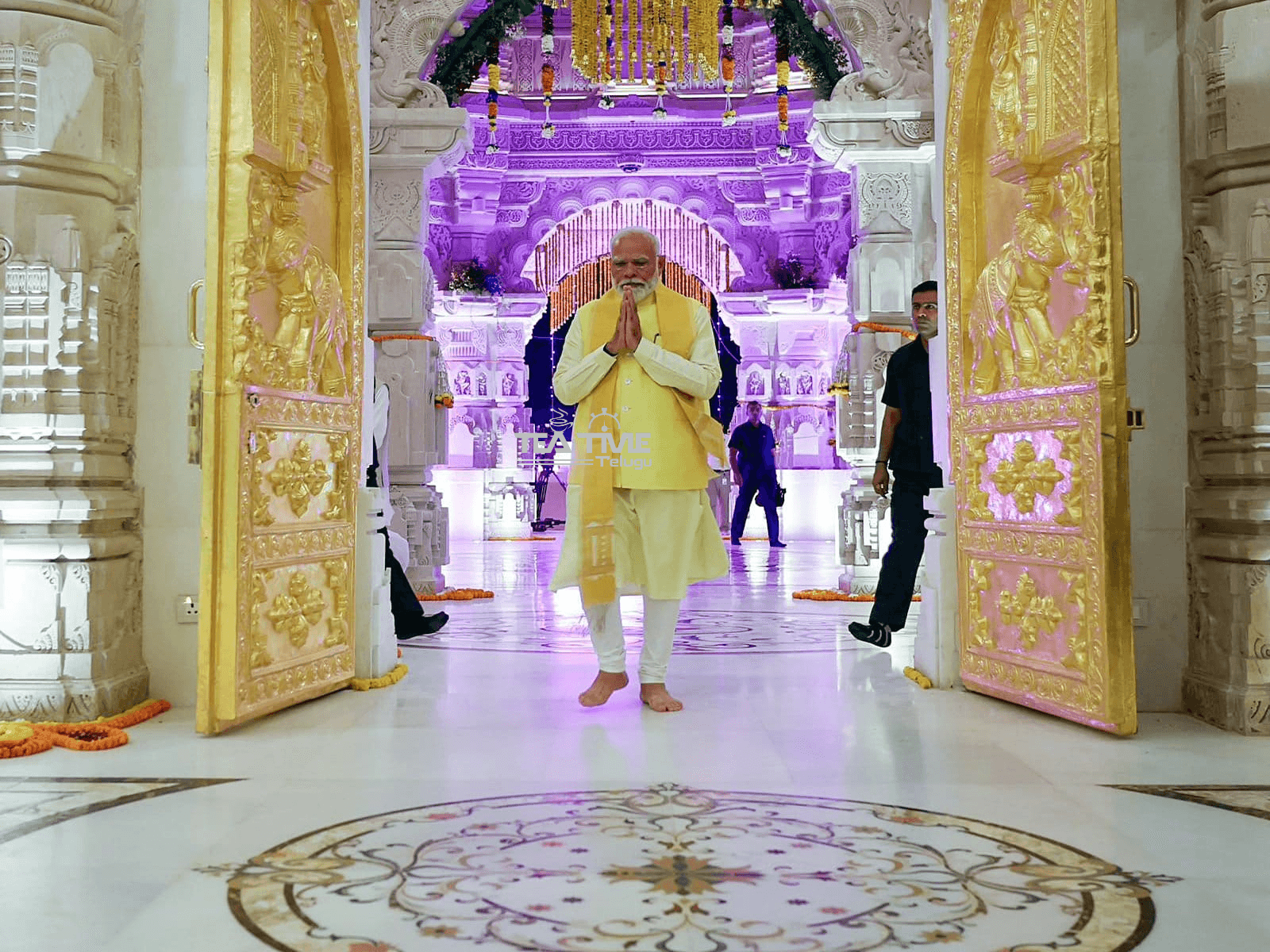Ayodhya hosts the saffron flag-hoisting ceremony, attended by Prime Minister Modi.