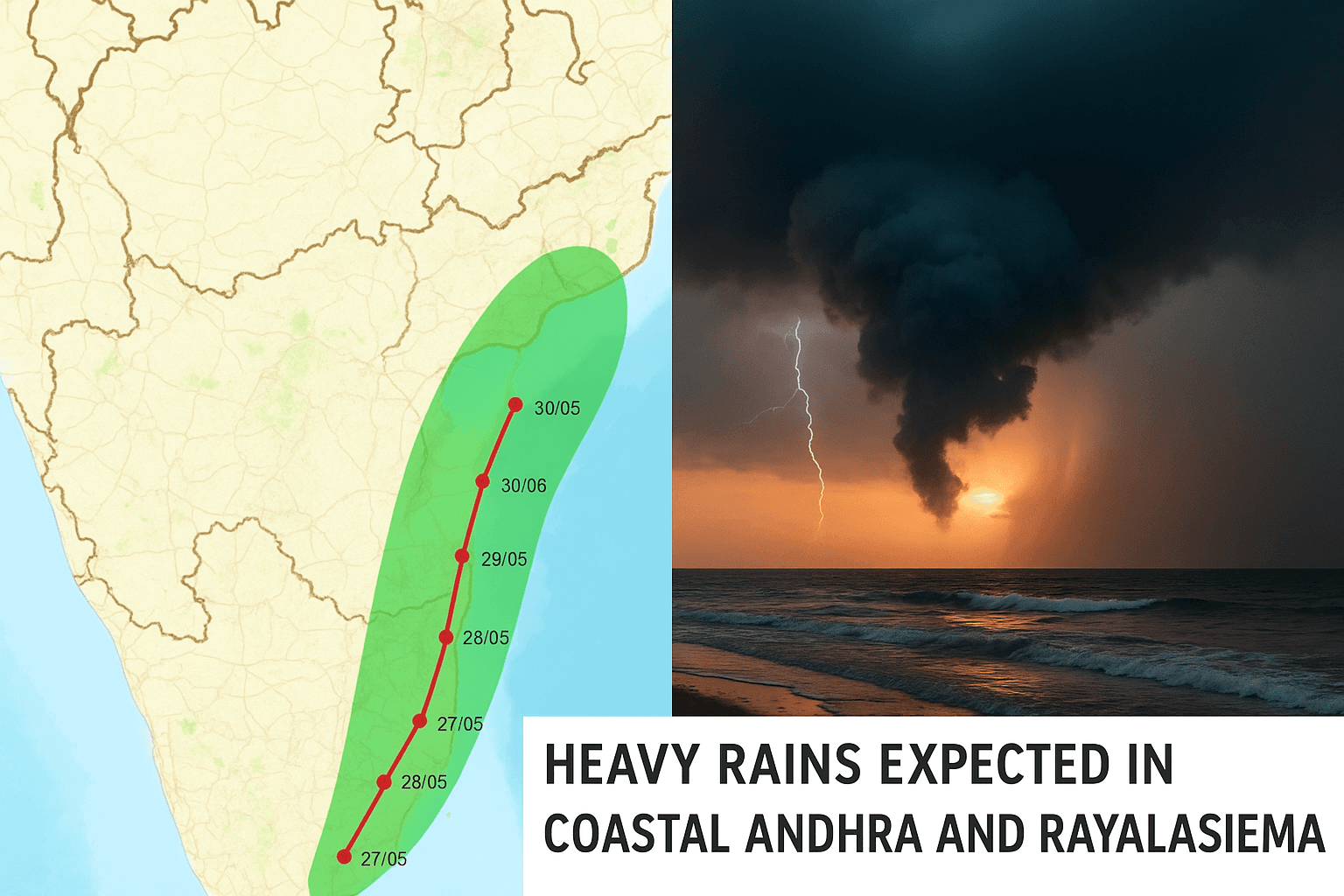 Heavy rains in AP Weather Department.