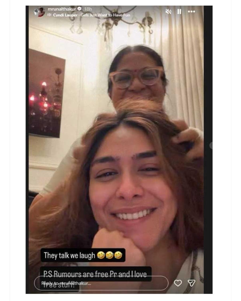 Mrunal Responds to Dating Rumors with a Smile