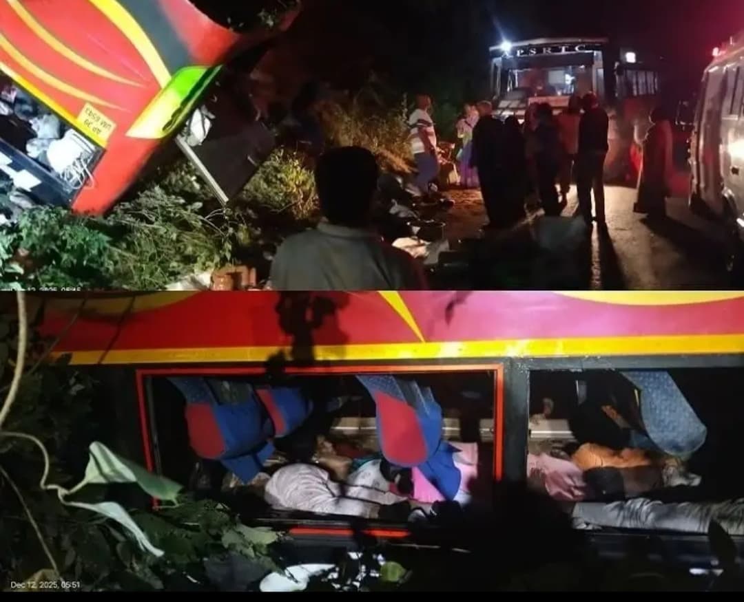 Midnight Tragedy: Bus Falls into Gorge in Alluri District, 15 Dead