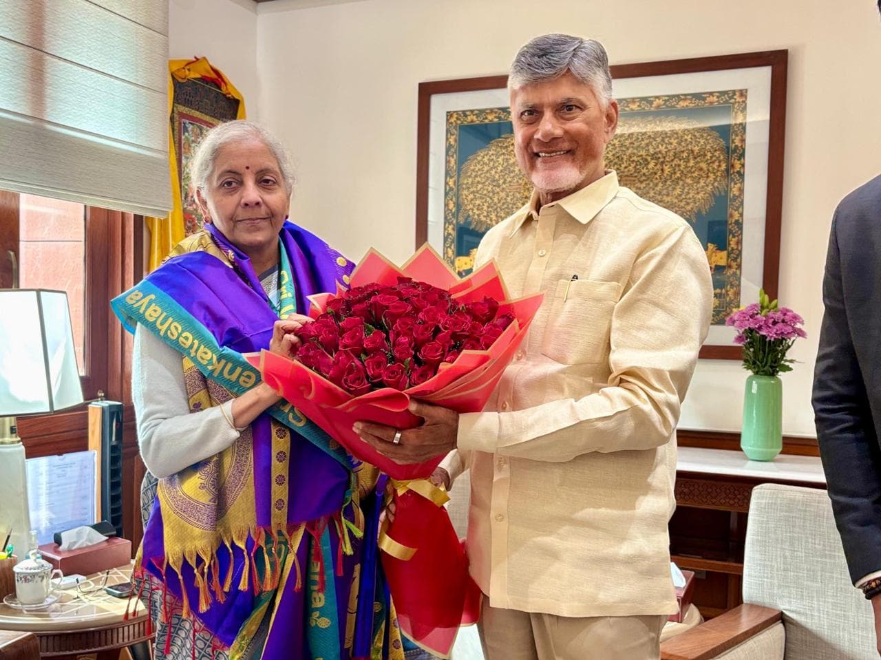 Chief Minister Chandrababu Naidu met Union Finance Minister Nirmala Sitharaman
