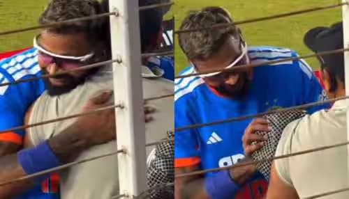 Hardik Pandya gave a hug to the cameraman and said sorry