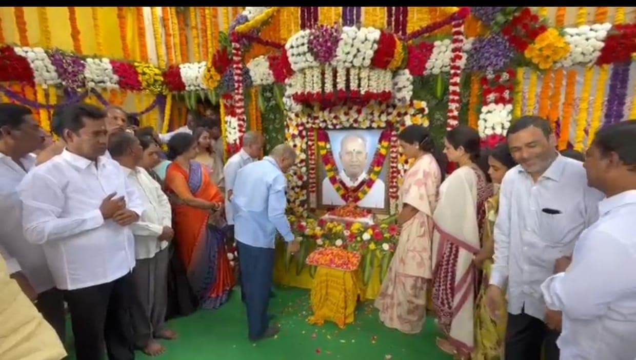 CM Chandrababu Naidu Pays Tribute to Late TTD Ex Board Member NTR Raju