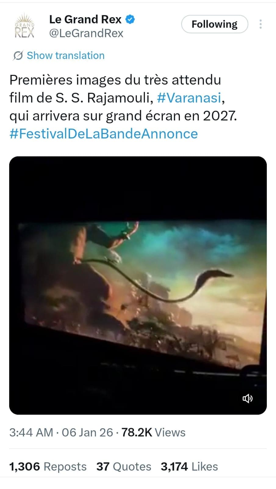 Varanasi Teaser Released in Paris, Records Massive Views