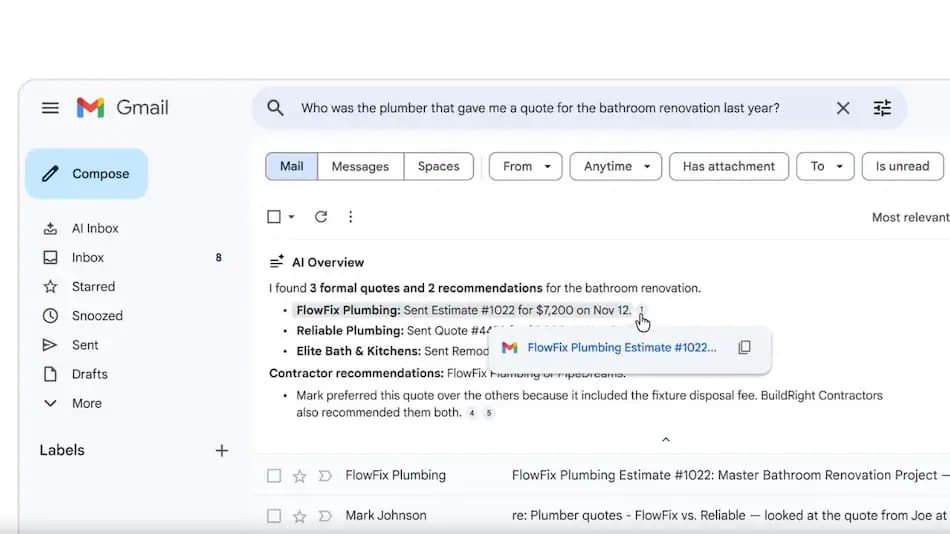 Google Expands AI-Powered Features in Gmail
