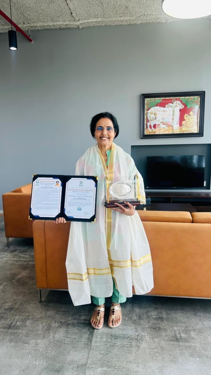 Nara Bhuvaneswari Receives ‘Outstanding Dairy Professional Award – 2025’