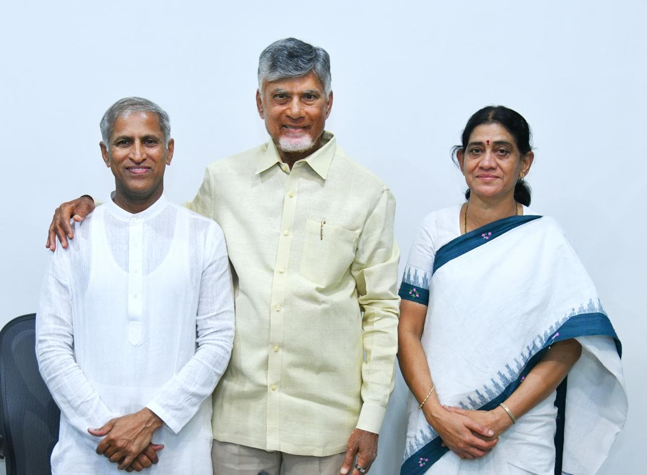 Mantena Satyanarayana Raju Meets Chief Minister Chandrababu Naidu