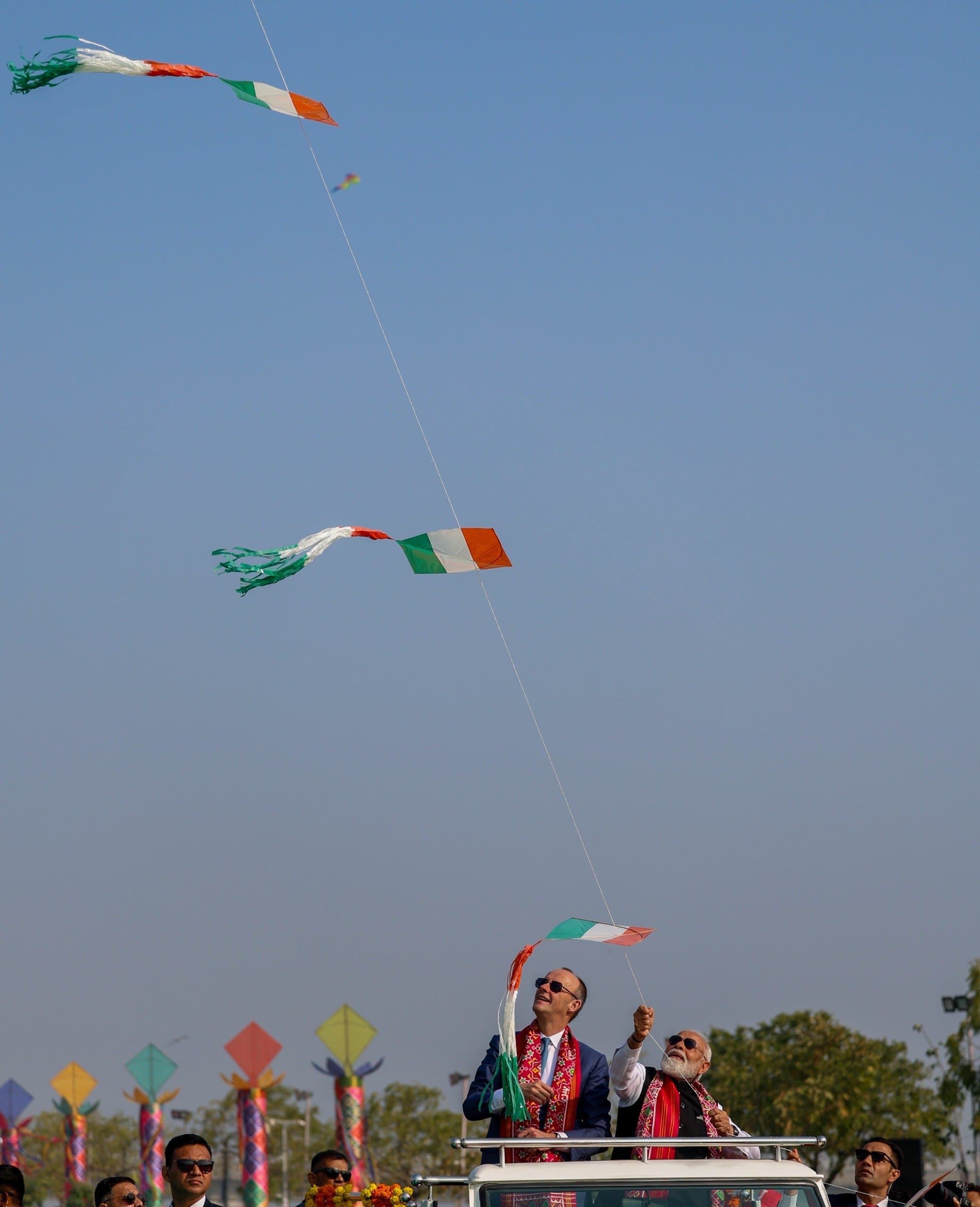 Ahmedabad Kite Festival Celebrated with Grandeur as PM Modi Joins German Chancellor