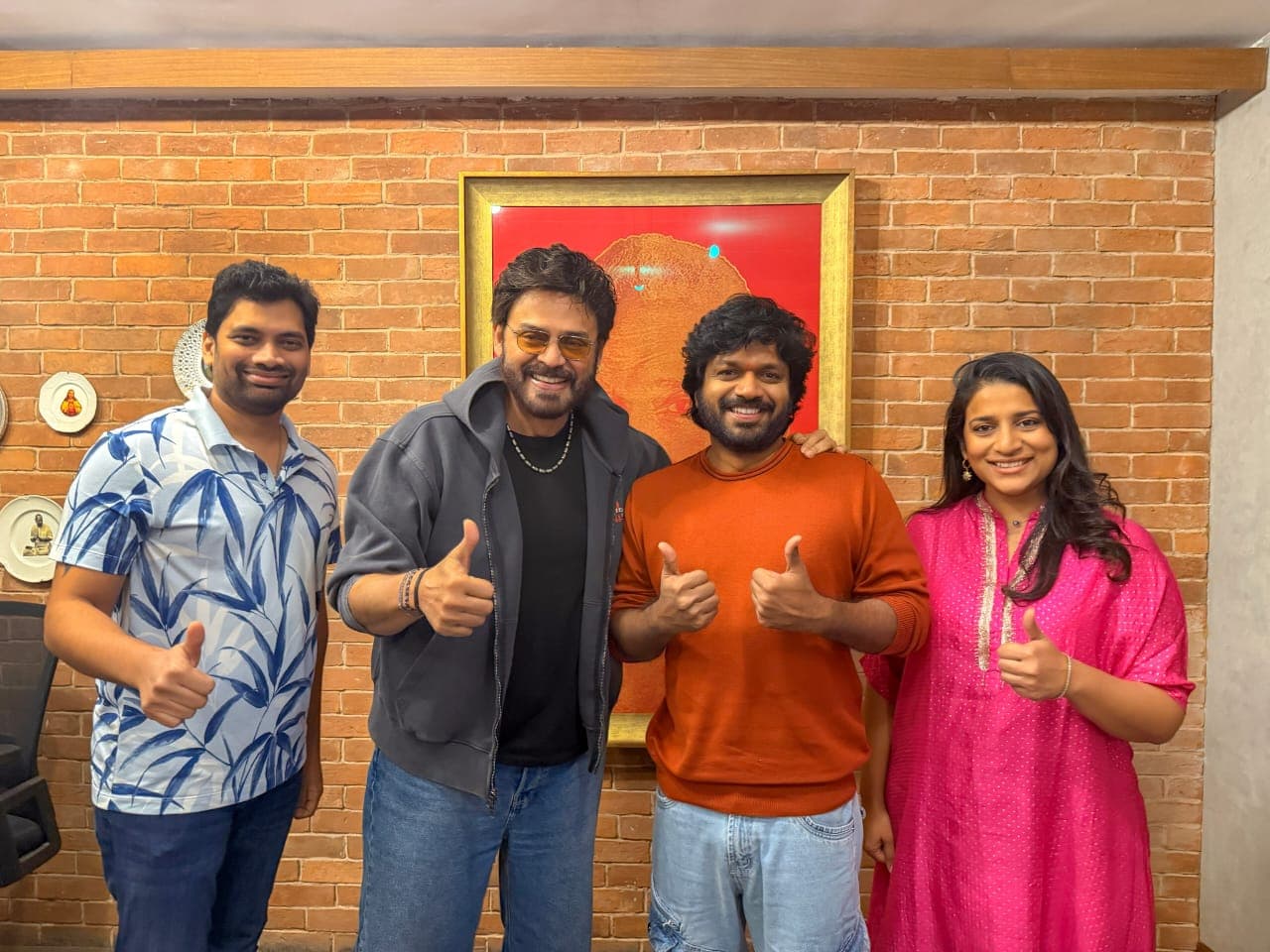 Director Anil Ravipudi at the success celebrations of MSG movie with Venkatesh