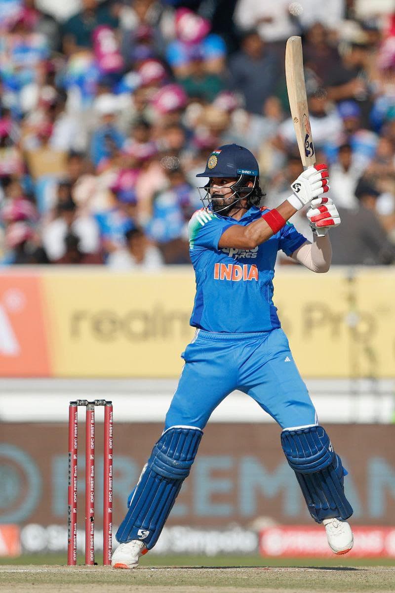 KL Rahul scored a century in the ODI against New Zealand.