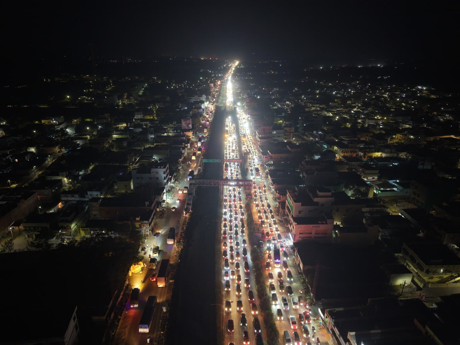 Sankranti Return Journey: Heavy Traffic Jam on Hyderabad–Vijayawada Highway