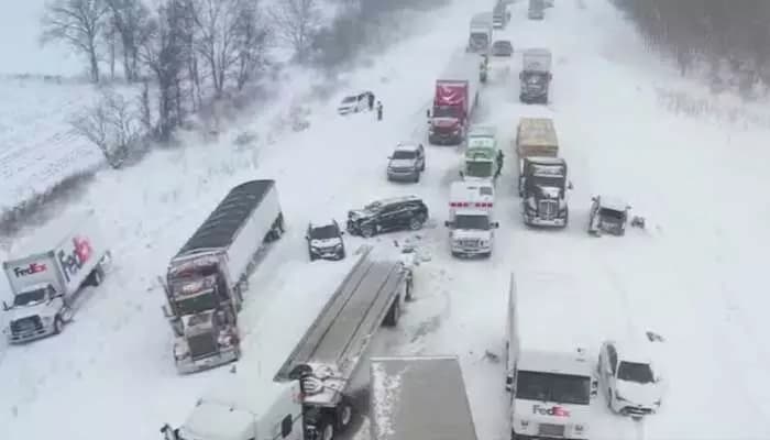 Severe Snowstorm in the United States..