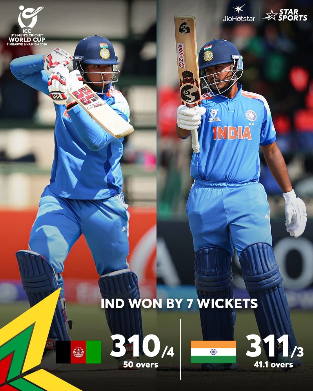 India qualified for the grand final for the sixth time in a row by achieving a historic goal