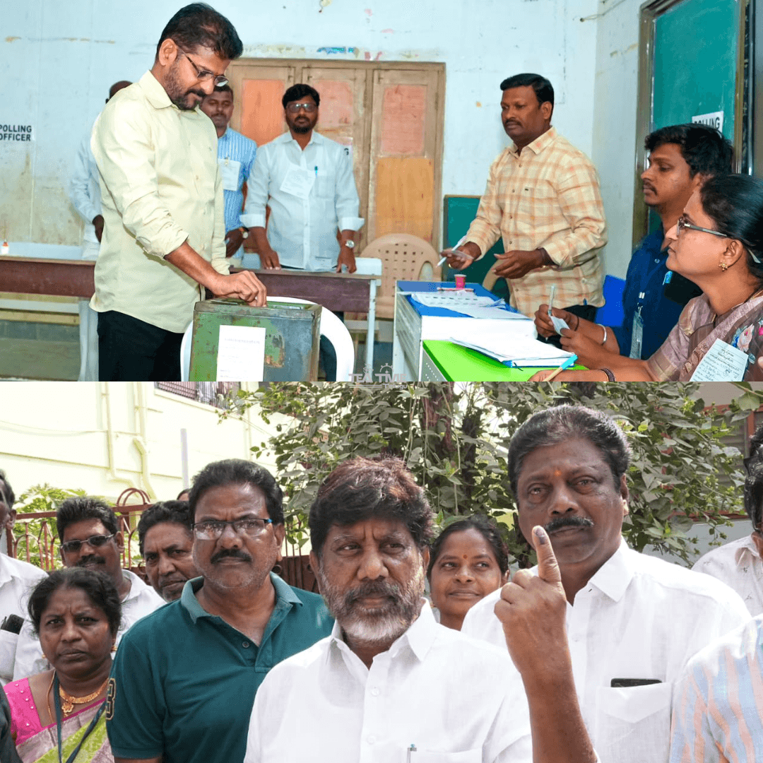 Telangana Chief Minister, Deputy CM Cast Votes in Municipal Elections!