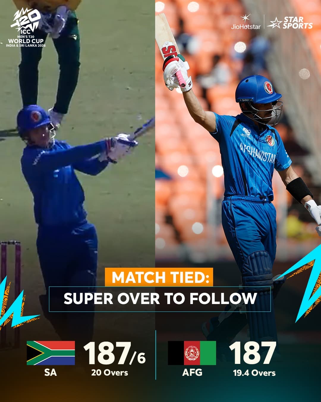 Thrilling South Africa – Afghanistan Clash Ends in a Dramatic Tie