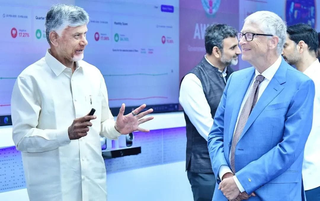 Tech-driven governance in Andhra Pradesh is great, says Bill Gates after RTGS visit