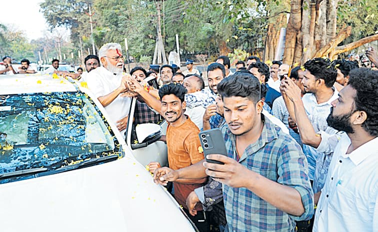 Tension During Ambati Rambabu’s Convoy After Jail Release Sparks Traffic Disruptions!