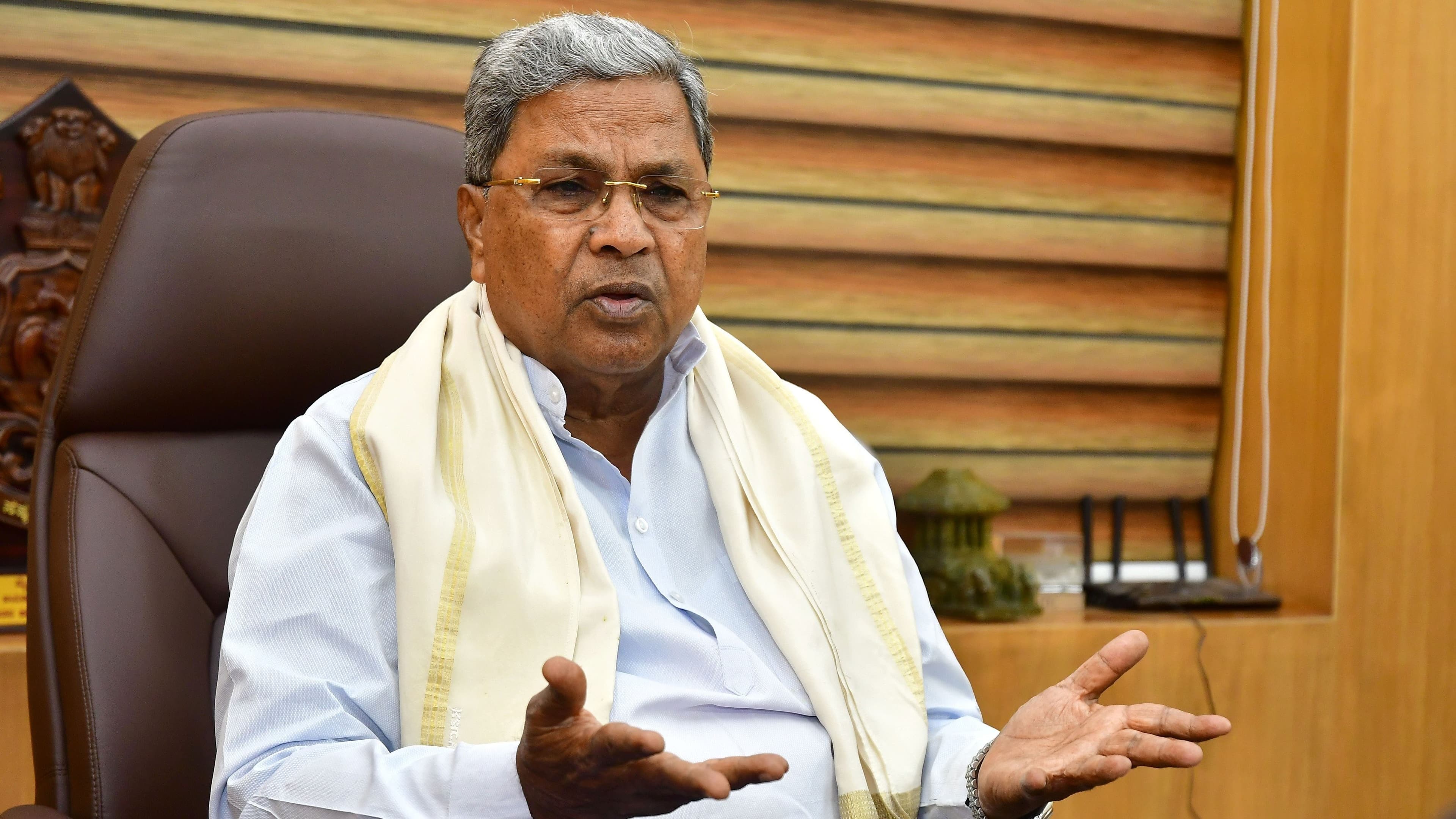 Karnataka Chief Minister Siddaramaiah's sensational comments
