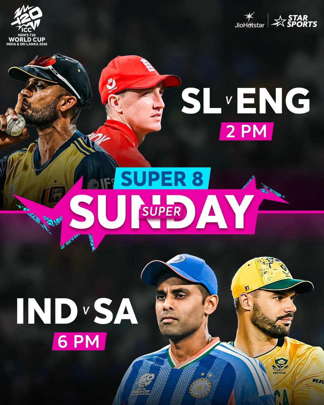 Double entertainment in T20 World Cup.. Sunday special with key matches