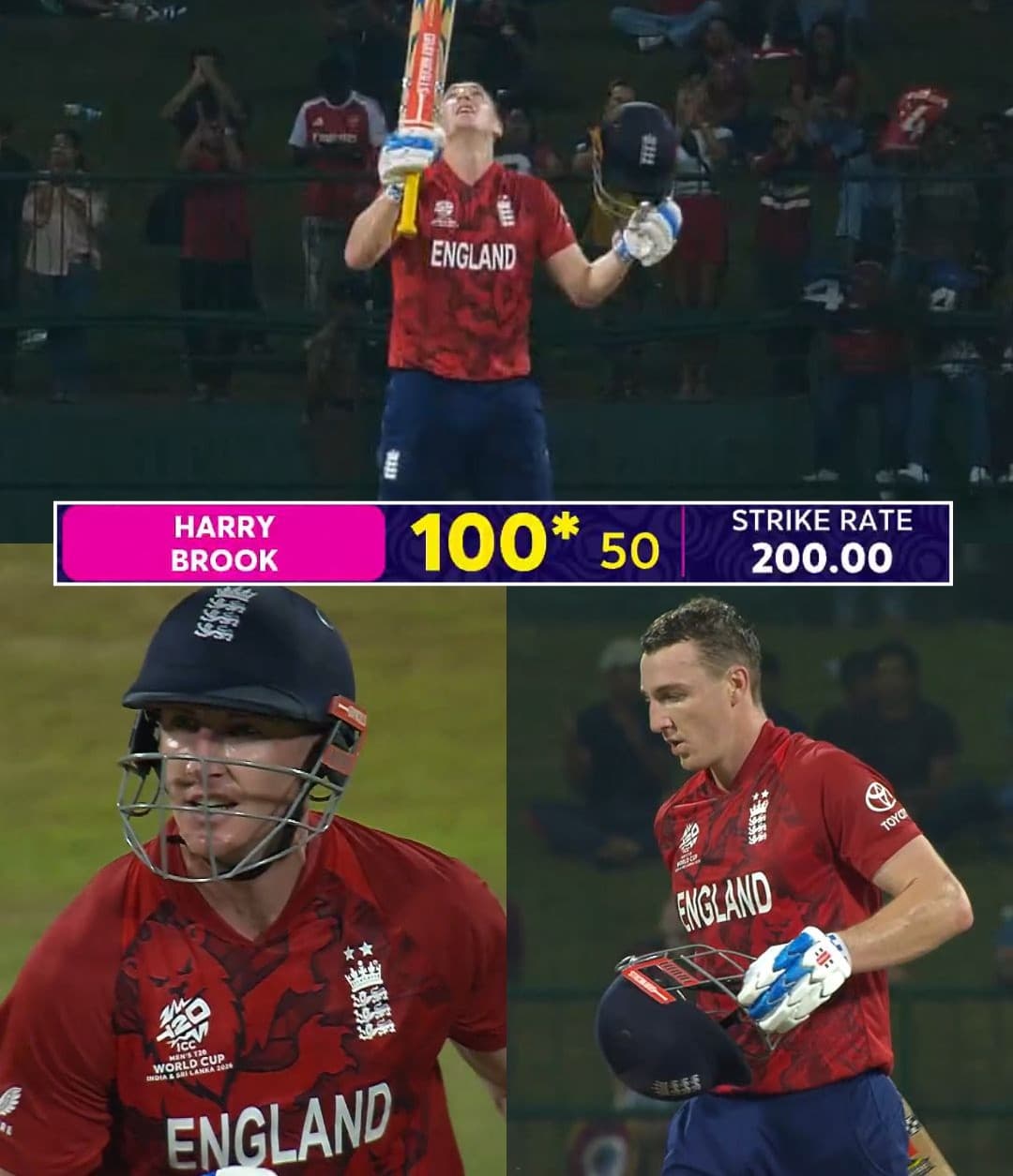 T20 World Cup: England Captain Brook Scores Century Against Pakistan