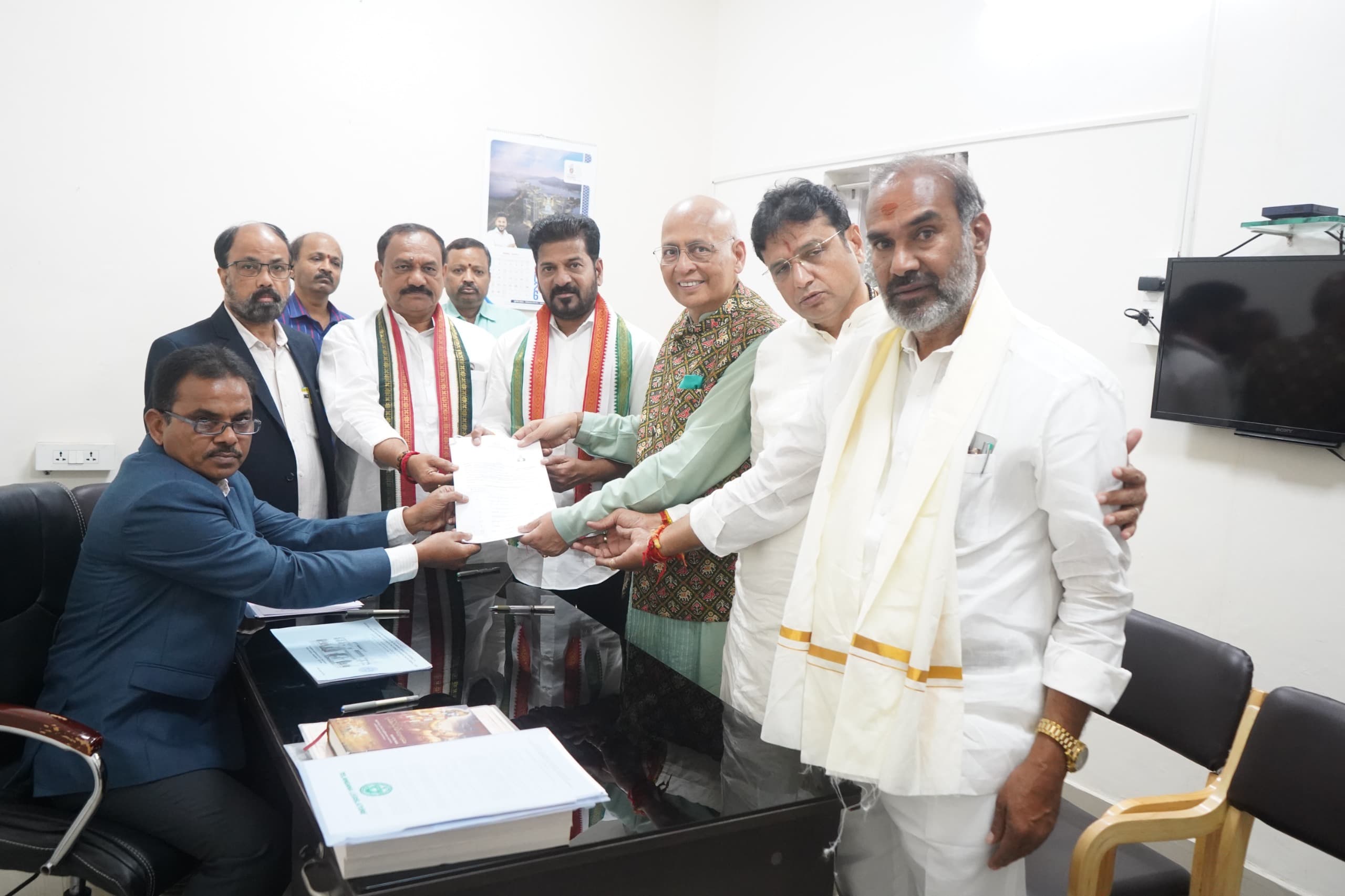 CM Revanth Participates in Rajya Sabha MP Nomination Filing