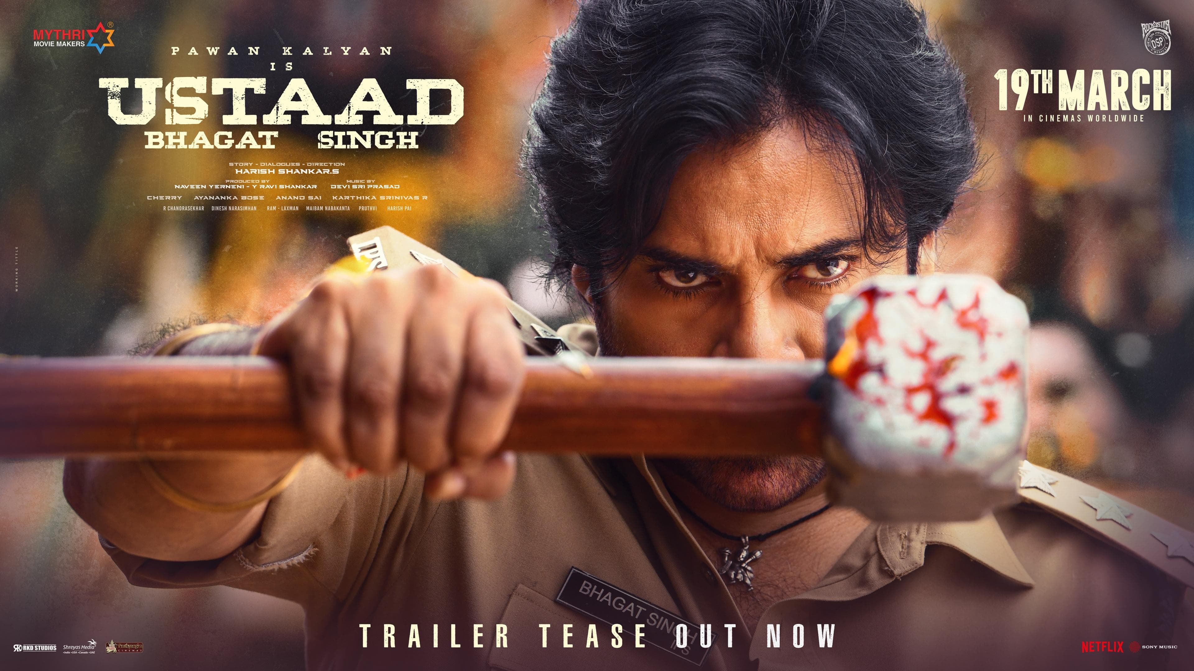 Pawan Kalyan’s ‘Ustaad Bhagat Singh’ Trailer Tease Released