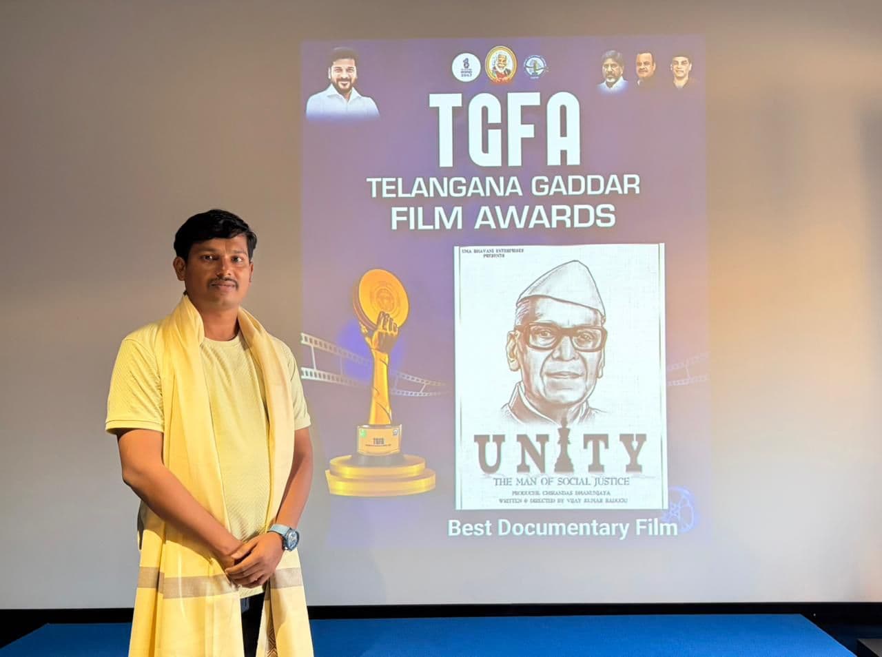 ‘UNITY – The Man of Social Justice’ Wins Telangana Gaddar Film Award!