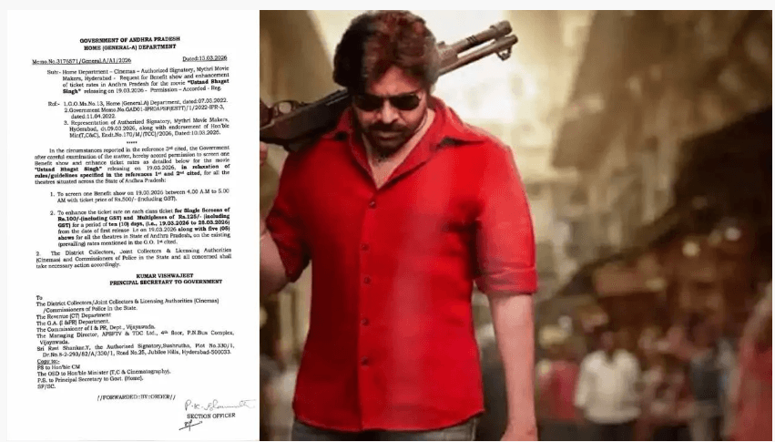 Ticket Price Hike For Ustaad Bhagat Singh In AP !