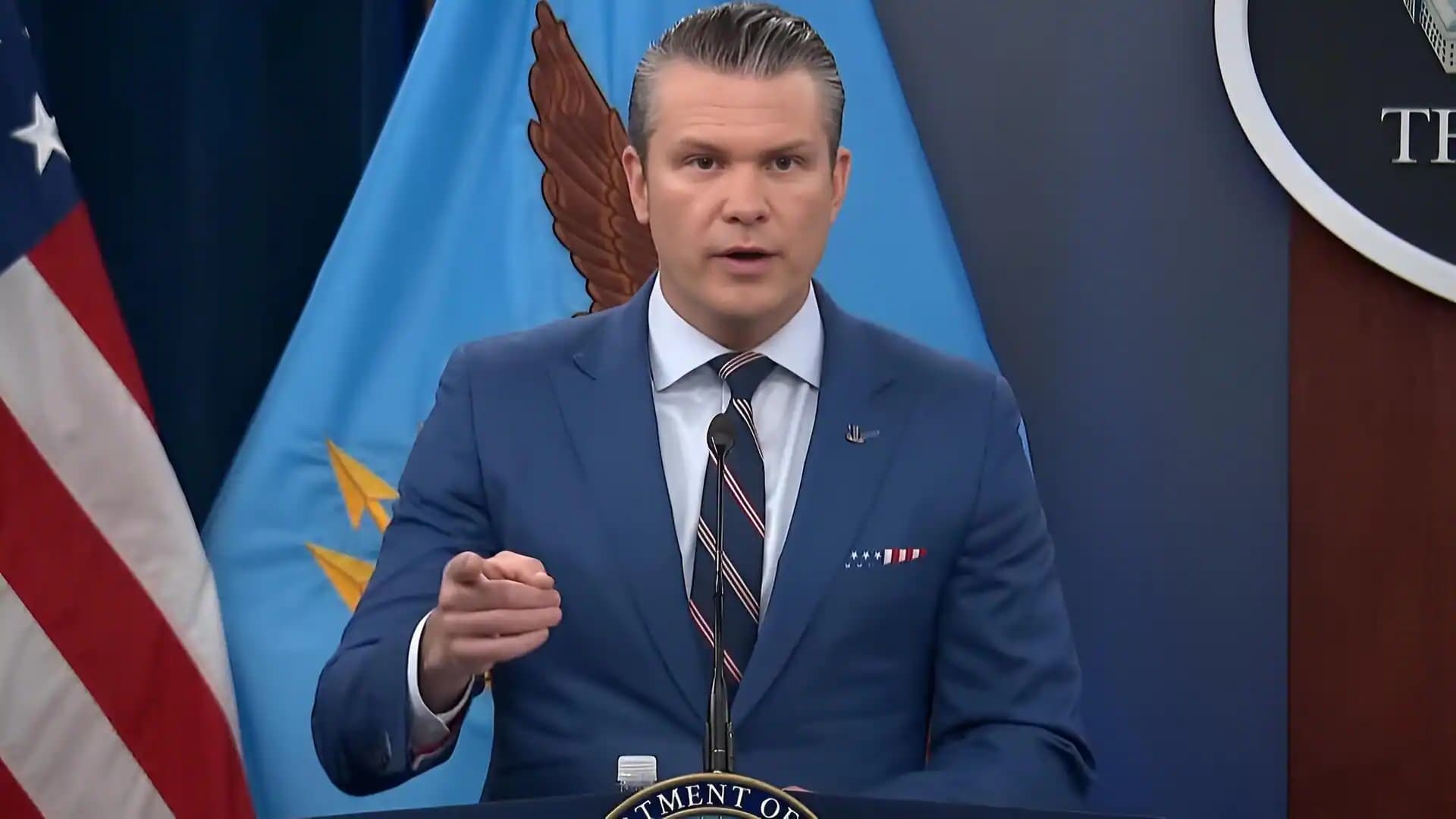 US Defense Secretary Pete Hegseth makes key remarks