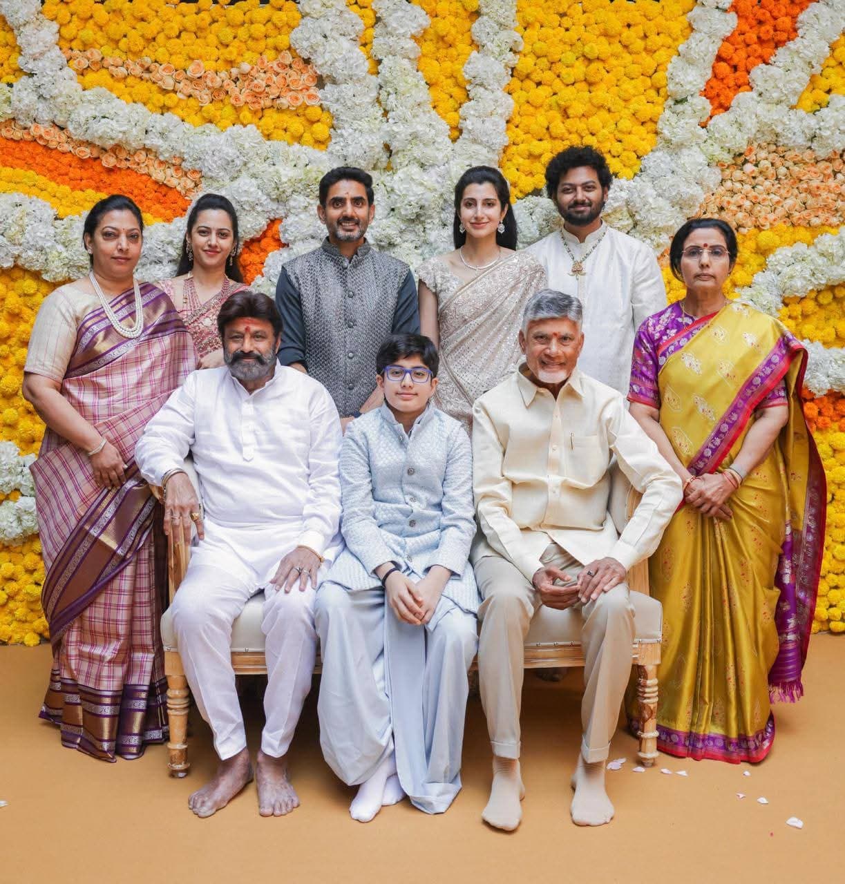 Nara Devansh’s Dhoti Ceremony Held in the Presence of Family Members