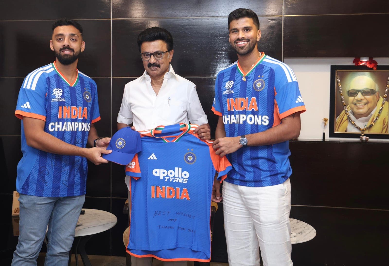 Tamil Nadu CM Honours India’s Spin Duo Washington Sundar and Varun Chakaravarthy!