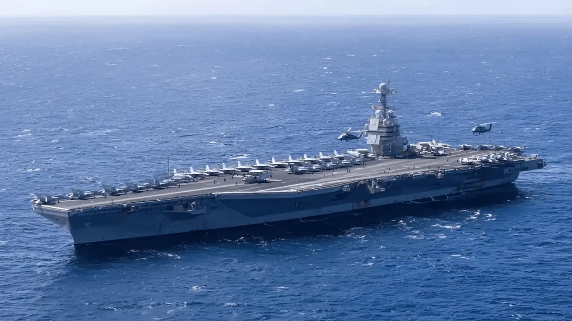 US Aircraft Carrier USS Gerald R. Ford Withdraws After Fire Incident!