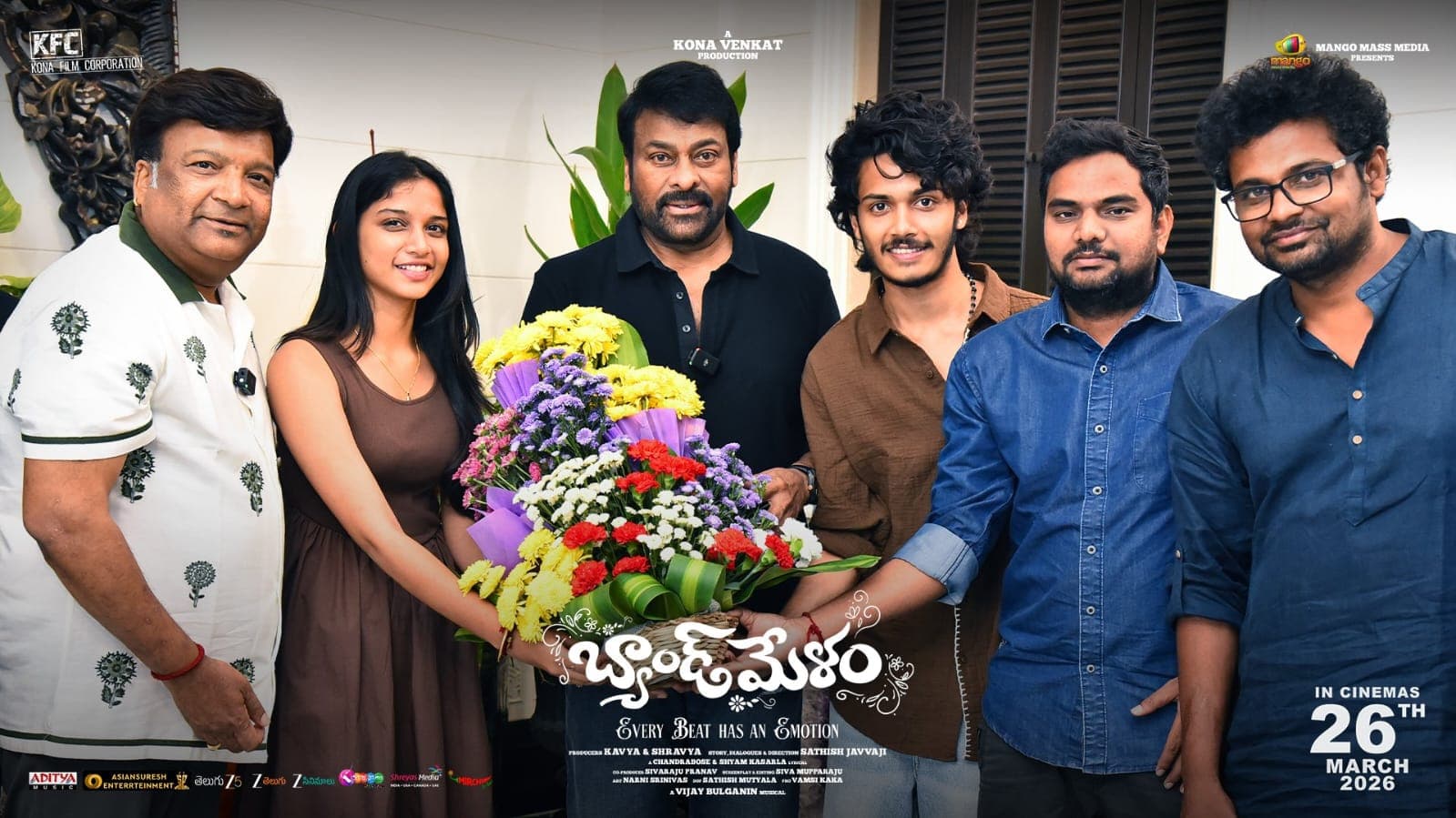“Band Melam” Team Meets Megastar Chiranjeevi