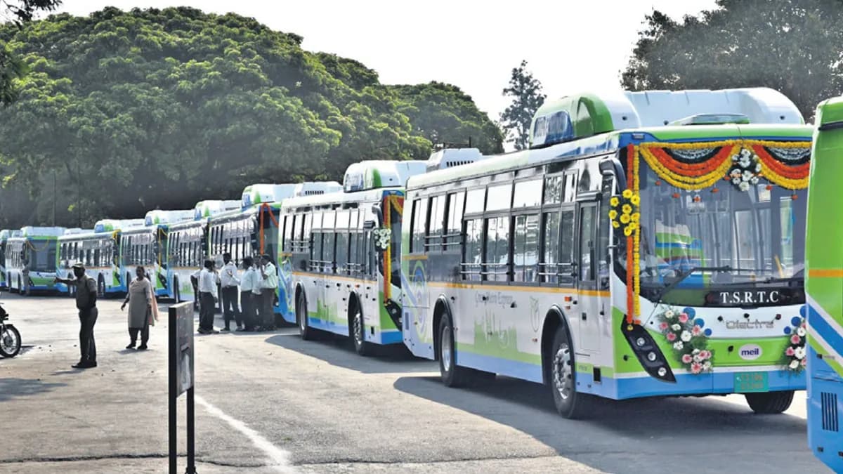 Check on Pollution…Electric Buses in Hyderabad