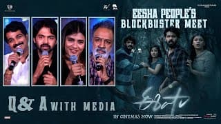 Q&A With Media at Eesha People's Blockbuster Meet | Hebah Patel | Thrigun | Akhil Raj | Bunny Vasu