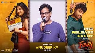 Director Anudeep KV Speech at Funky Pre-Release Event | Vishwak Sen, Kayadu Lohar | Shreyas Media