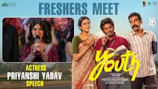 Actress Priyanshi Yadav Speech at Youth Movie Freshers Meet | Ken Karunaas | Suraj Venjaramoodu