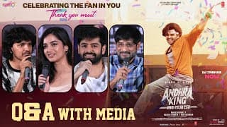 Q&A With Media at Andhra King Taluka Celebrating the Fan in you Thank You Meet | Shreyas Media