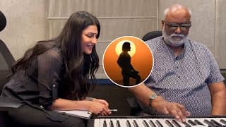 #SSMB29 - Shruti Haasan Fun With MM Keeravani | #globetrotter #sanchari