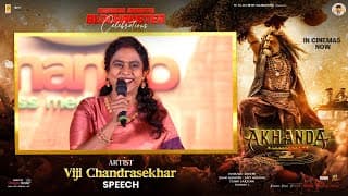 Artist Viji Chandrasekhar Speech at Akhanda Bharath Blockbuster Celebrations | NBK | Boyapati Srinu