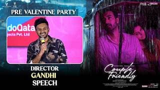 Director Gandhi Speech at Couple Friendly Pre Valentine Party | Santosh Soban | Manasa Varanasi